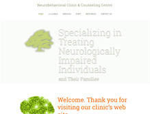 Tablet Screenshot of neuroclinic.com